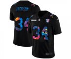 Las Vegas Raiders #34 Bo Jackson Multi-Color Black 2020 NFL Crucial Catch Vapor Untouchable Limited Jersey