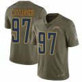 Los Angeles Chargers #97 Jeremiah Attaochu Limited Olive 2017 Salute to Service NFL Jersey