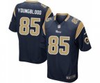 Los Angeles Rams #85 Jack Youngblood Game Navy Blue Team Color Football Jersey