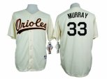 Baltimore Orioles #33 Eddie Murray Cream 1954 Turn Back The Clock Throwback Stitched Baseball Jersey