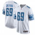 Detroit Lions #69 Anthony Zettel Game White NFL Jersey