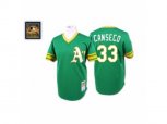Oakland Athletics #33 Jose Canseco Replica Green Throwback MLB Jersey