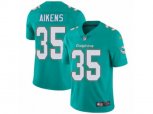 Miami Dolphins #35 Walt Aikens Vapor Untouchable Limited Aqua Green Team Color NFL Jersey