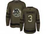 New York Islanders #3 Travis Hamonic Green Salute to Service Stitched NHL Jersey