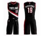 Portland Trail Blazers #19 Georgios Papagiannis Swingman Black Basketball Suit Jersey - Icon Edition