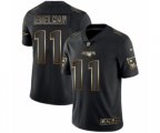 New England Patriots #11 Julian Edelman Black 2019 Vapor Limited Golden Edition Jersey
