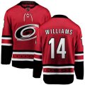 Carolina Hurricanes #14 Justin Williams Fanatics Branded Red Home Breakaway NHL Jersey