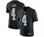 Oakland Raiders #4 Derek Carr Black Team Color Vapor Untouchable Limited Player Football Jersey