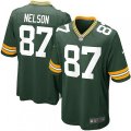 Green Bay Packers #87 Jordy Nelson Game Green Team Color NFL Jersey