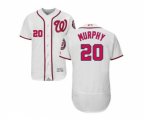 Washington Nationals #20 Daniel Murphy White Flexbase Authentic Collection MLB Jersey