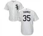 Chicago White Sox #35 Frank Thomas White Home Flex Base Authentic Collection Baseball Jersey