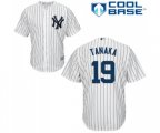 New York Yankees #19 Masahiro Tanaka Replica White Home Baseball Jersey