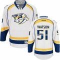 Nashville Predators #51 Austin Watson Authentic White Away NHL Jersey