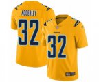 Los Angeles Chargers #32 Nasir Adderley Limited Gold Inverted Legend Football Jersey