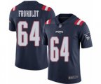 New England Patriots #64 Hjalte Froholdt Limited Navy Blue Rush Vapor Untouchable Football Jersey