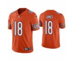 Chicago Bears #18 Jesse James Orange Vapor untouchable Limited Stitched Football Jersey