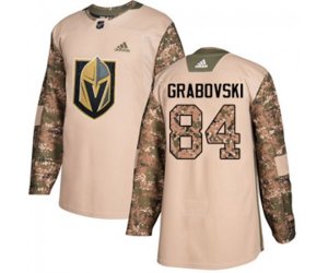 Vegas Golden Knights #84 Mikhail Grabovski Authentic Camo Veterans Day Practice NHL Jersey
