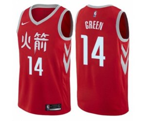 Houston Rockets #14 Gerald Green Authentic Red NBA Jersey - City Edition