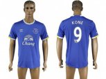 Everton #9 Kone Home Soccer Club Jersey