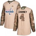 Washington Capitals #4 Taylor Chorney Authentic Camo Veterans Day Practice NHL Jersey