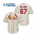 St. Louis Cardinals #67 Justin Williams Authentic Cream Alternate Cool Base Baseball Player Jersey
