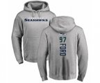 Seattle Seahawks #97 Poona Ford Ash Backer Pullover Hoodie