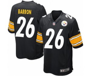 Pittsburgh Steelers #26 Mark Barron Game Black Team Color Football Jersey