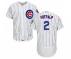 Chicago Cubs Nico Hoerner White Home Flex Base Authentic Collection Baseball Player Jersey