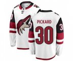 Arizona Coyotes #30 Calvin Pickard Authentic White Away Fanatics Branded Breakaway Hockey Jersey