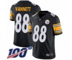 Pittsburgh Steelers #88 Nick Vannett Black Team Color Vapor Untouchable Limited Player 100th Season Football Jersey