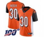 Cincinnati Bengals #30 Jessie Bates III Orange Alternate Vapor Untouchable Limited Player 100th Season Football Jersey