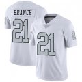 Oakland Raiders #21 Branch White Gray Team Color Vapor Untouchable Limited Jersey