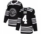 Chicago Blackhawks #4 Bobby Orr Authentic Black 2019 Winter Classic NHL Jersey
