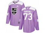 Los Angeles Kings #73 Tyler Toffoli Purple Authentic Fights Cancer Stitched NHL Jersey