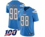 Los Angeles Chargers #98 Isaac Rochell Electric Blue Alternate Vapor Untouchable Limited Player 100th Season Football Jersey