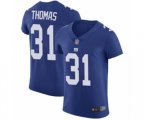 New York Giants #31 Michael Thomas Royal Blue Team Color Vapor Untouchable Elite Player Football Jersey