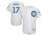 Chicago Cubs #17 Mark Grace Authentic White Day Fashion Flex Base MLB Jersey