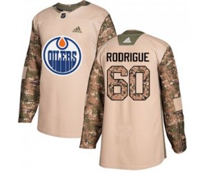 Edmonton Oilers #60 Olivier Rodrigue Authentic Camo Veterans Day Practice NHL Jersey