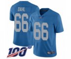 Detroit Lions #66 Joe Dahl Blue Alternate Vapor Untouchable Limited Player 100th Season Football Jersey