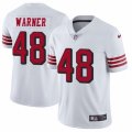 San Francisco 49ers #48 Fred Warner Limited White Rush Vapor Untouchable NFL Jersey