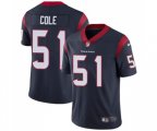 Houston Texans #51 Dylan Cole Navy Blue Team Color Vapor Untouchable Limited Player Football Jersey