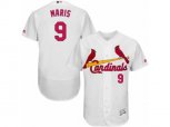 St. Louis Cardinals #9 Roger Maris White Flexbase Authentic Collection MLB Jersey