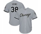 Chicago White Sox #38 Ryan Goins Replica Grey Road Cool Base Baseball Jersey