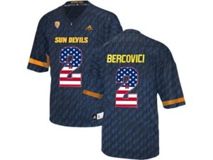 2016 US Flag Fashion Men\'s Arizona State Sun Devils Mike Bercovici #2 College Football Jersey - Black