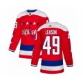 Washington Capitals #49 Brett Leason Authentic Red Alternate Hockey Jersey