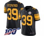 Pittsburgh Steelers #39 Minkah Fitzpatrick Limited Black Rush Vapor Untouchable 100th Season Football Jersey