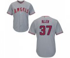 Los Angeles Angels of Anaheim #37 Cody Allen Replica Grey Road Cool Base Baseball Jersey