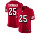 San Francisco 49ers #25 Richard Sherman Limited Red Rush Vapor Untouchable Football Jerseys