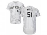 Colorado Rockies #51 Jake McGee White Flexbase Authentic Collection MLB Jersey