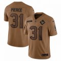 Houston Texans #31 Dameon Pierce Nike Brown 2023 Salute To Service Limited Jersey